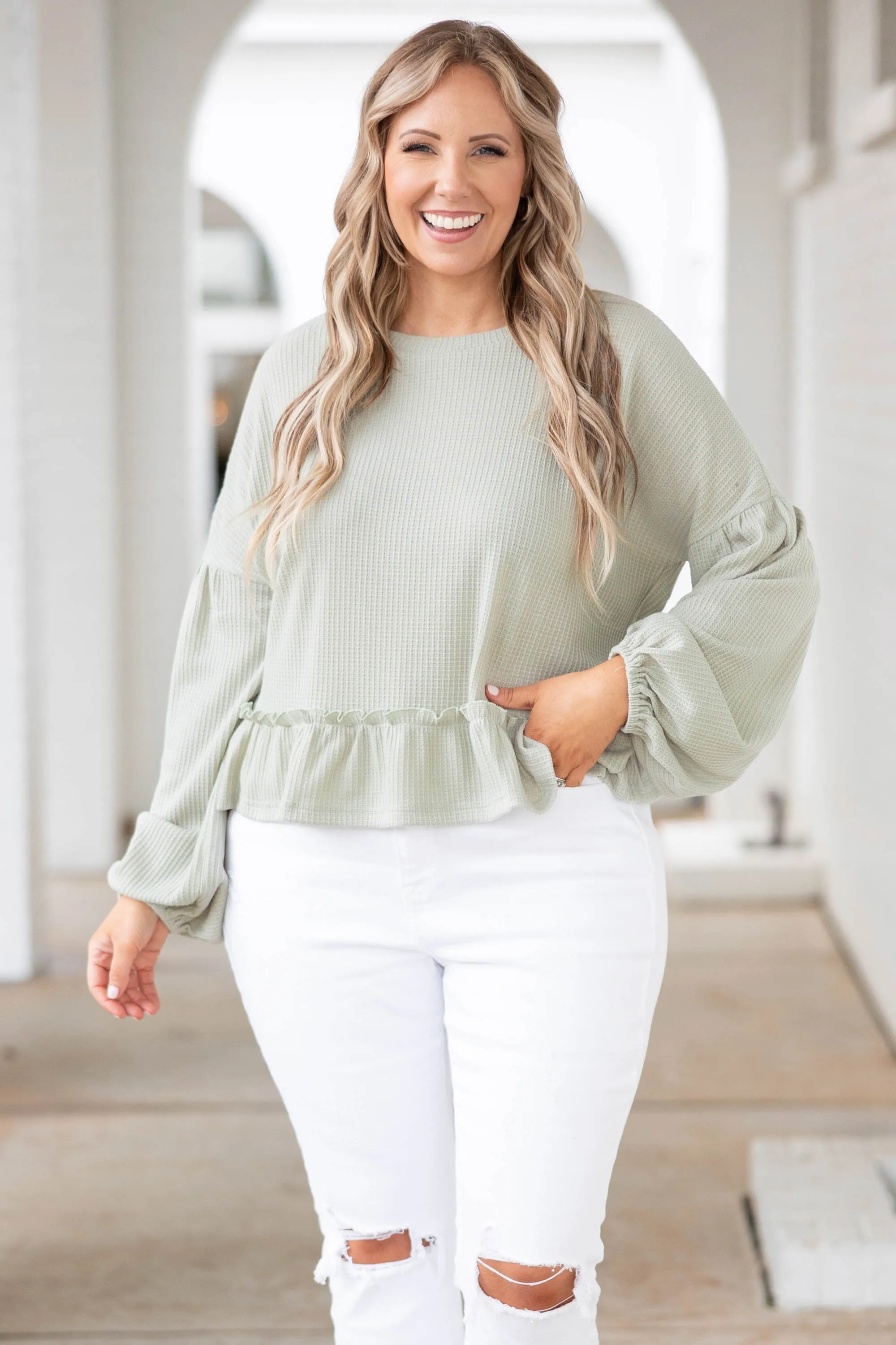 Clever Green Top - Buy Now!