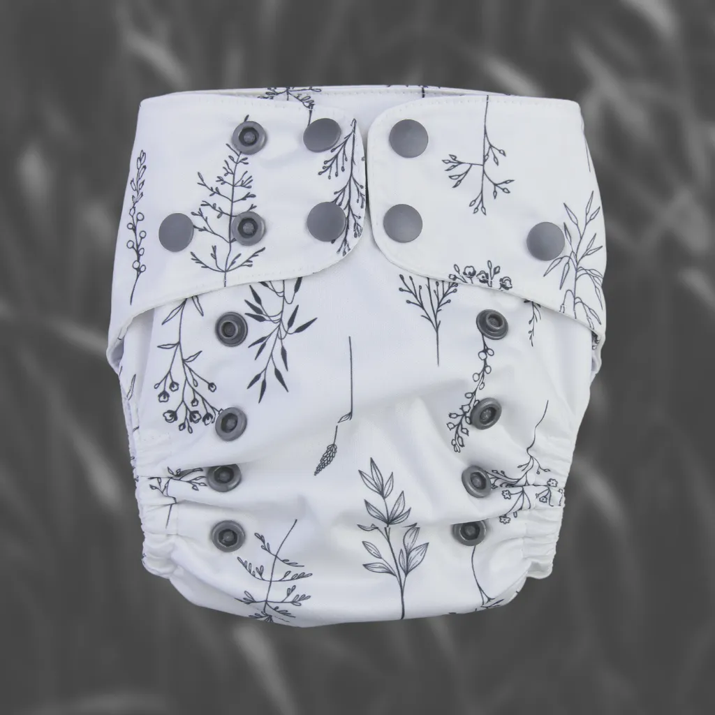 Combination of Pocket Diaper and All-in-One Cloth Diaper for Multiple Uses