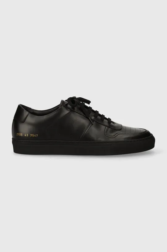 Common Projects leather sneakers Bball Low in Leather black color 2155