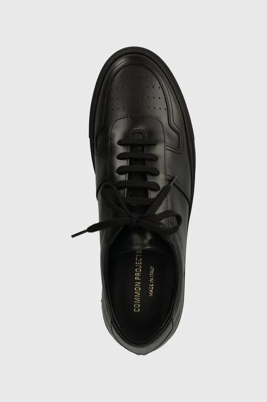 Common Projects leather sneakers Bball Low in Leather black color 2155