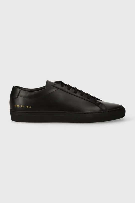 Common Projects leather sneakers Original Achilles Low black color 1528