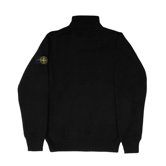Cotton Kids Black Turtle Neck Pull Jumper