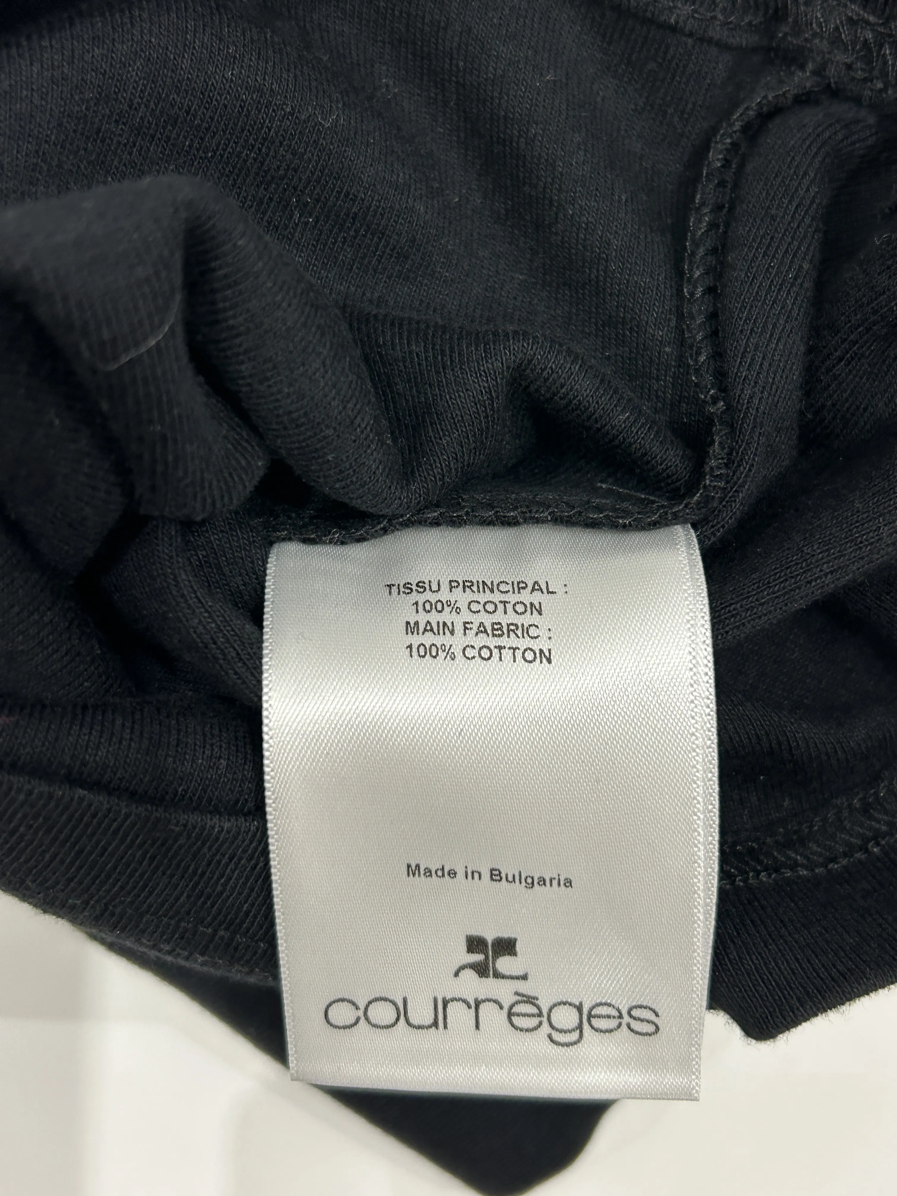 Courreges Cotton Logo Tanks & Camisoles Outlet - Rib Plain