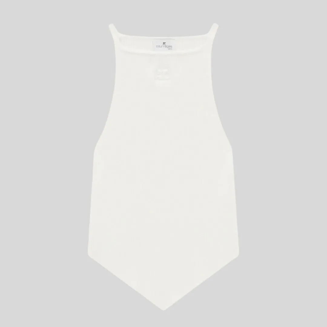 Courreges Rib Logo Tanks and Camisoles