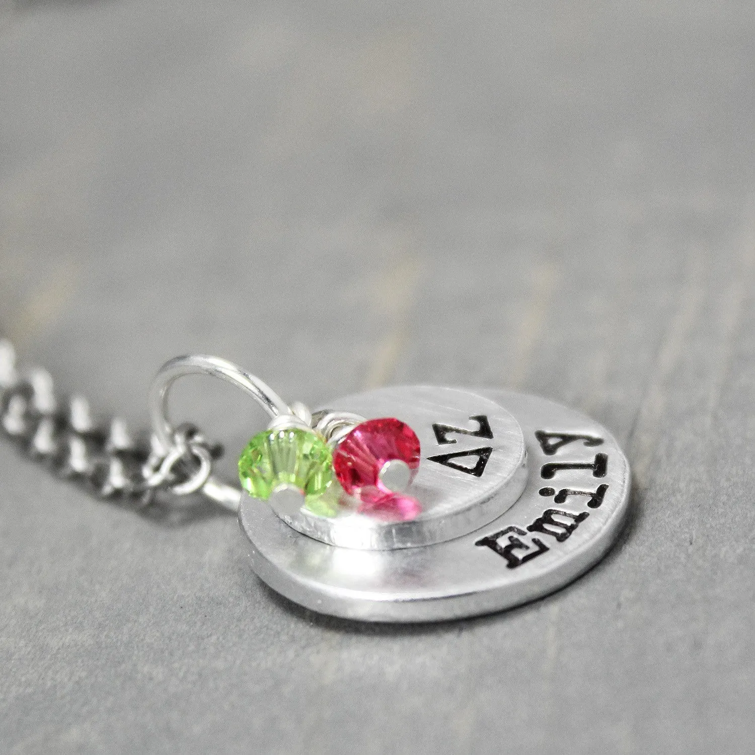 Delta Zeta Layered Necklace