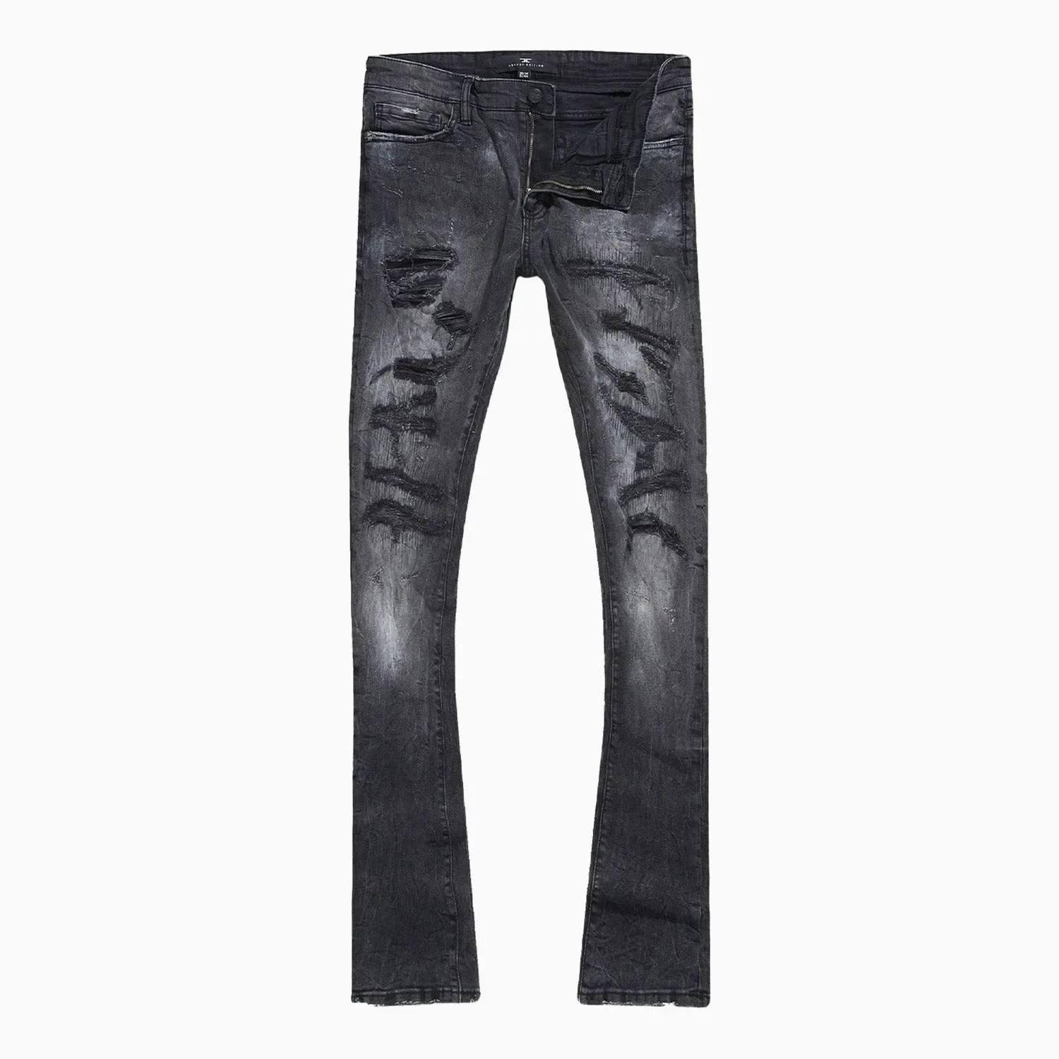 Denim Pant for Men - Stacked Crouching Tiger Style