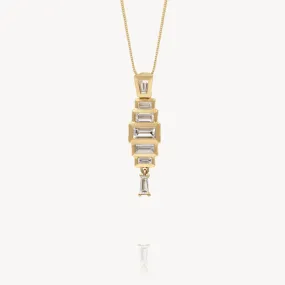 Diamond Baguette Stackable Necklace