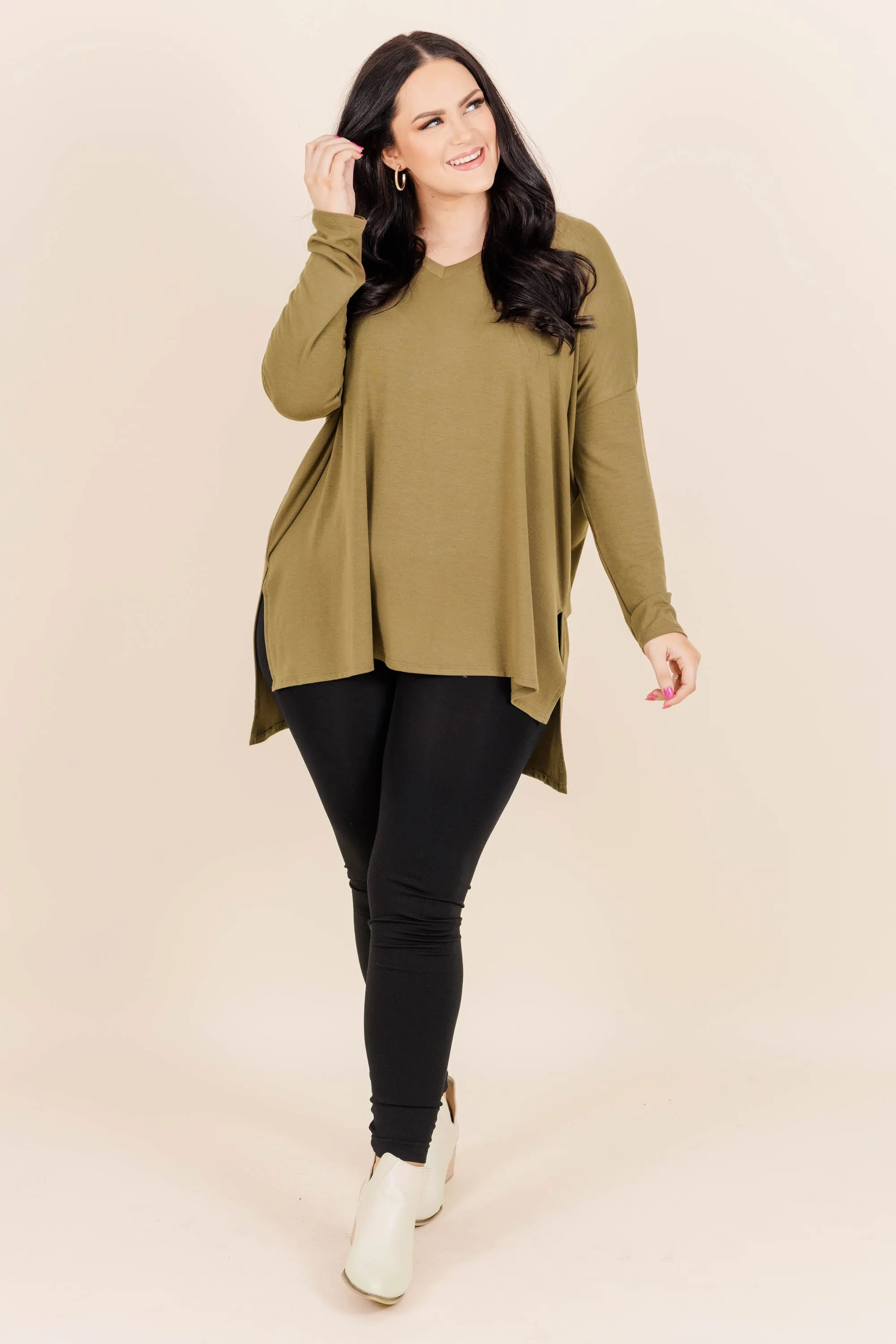 Dusty Olive Top - Shop Now