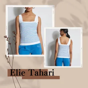 Elie Tahari Striped Rib Bridal Tanks & Camisoles