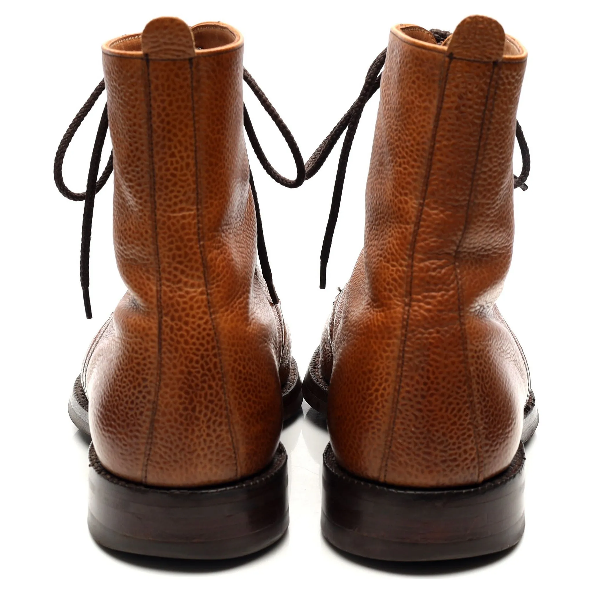 'Elliot' Tan Brown Leather Boots UK 8 F