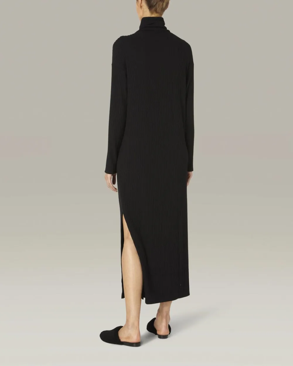 Enza Costa - Sweater Rib Turtleneck Sheathe Dress