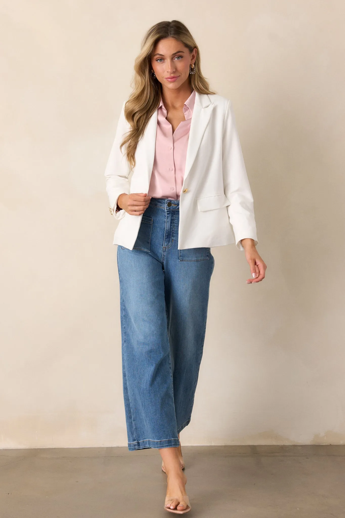 Everything I Want White Blazer
