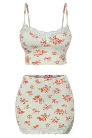 Ezma Floral Skirt Set