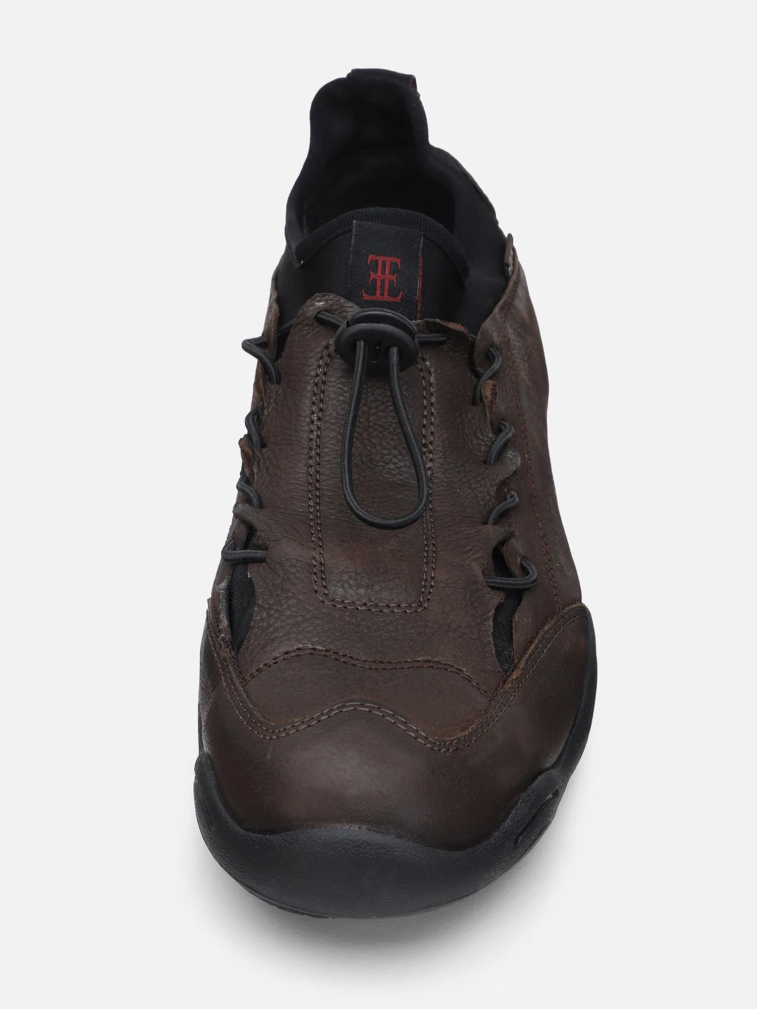 Ezok Brown Nubuck Leather Men's Sneakers