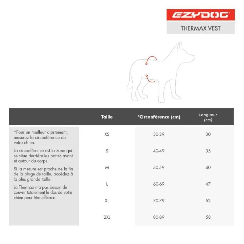 EzyDog  Thermax Dog Vest - Giacca per cani