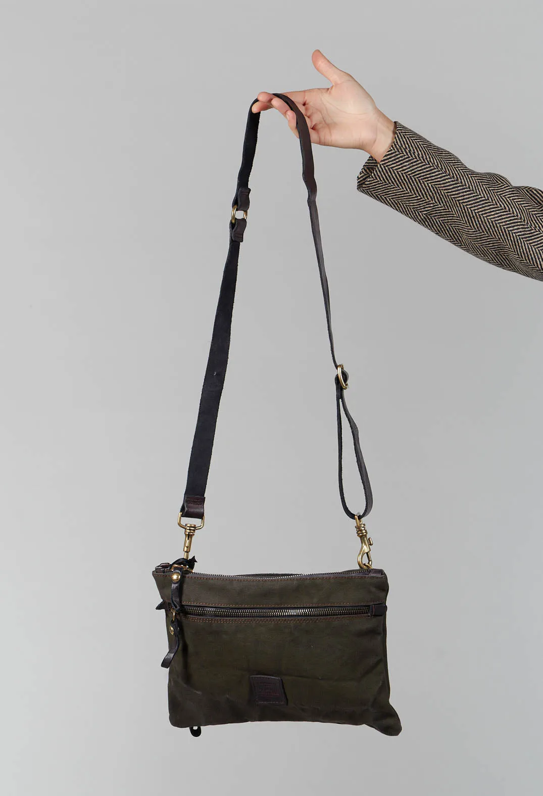 Fabric Bag in Military and Grey