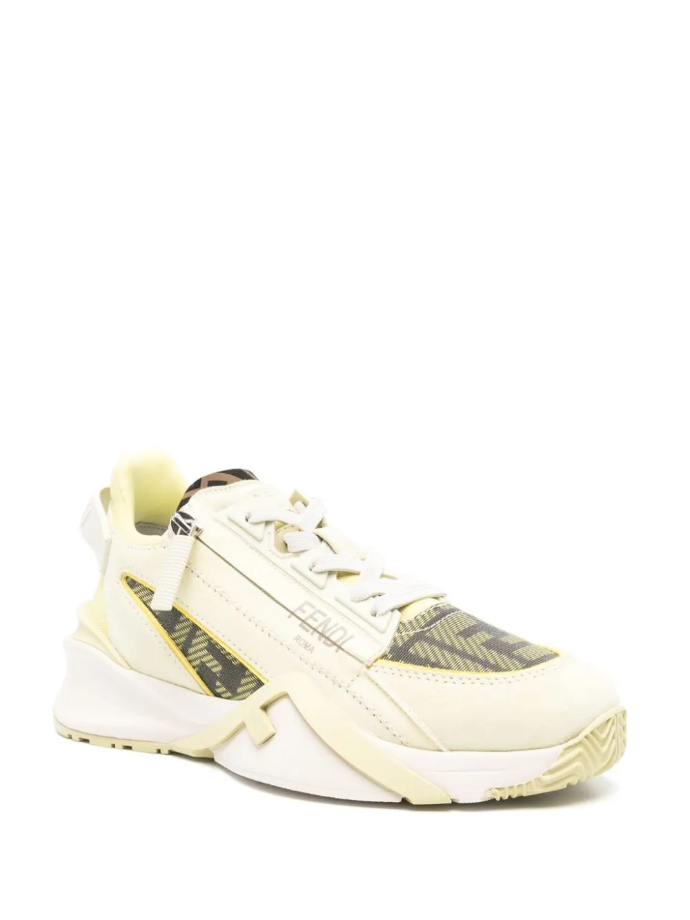 FENDI FLOW LEATHER SNEAKERS