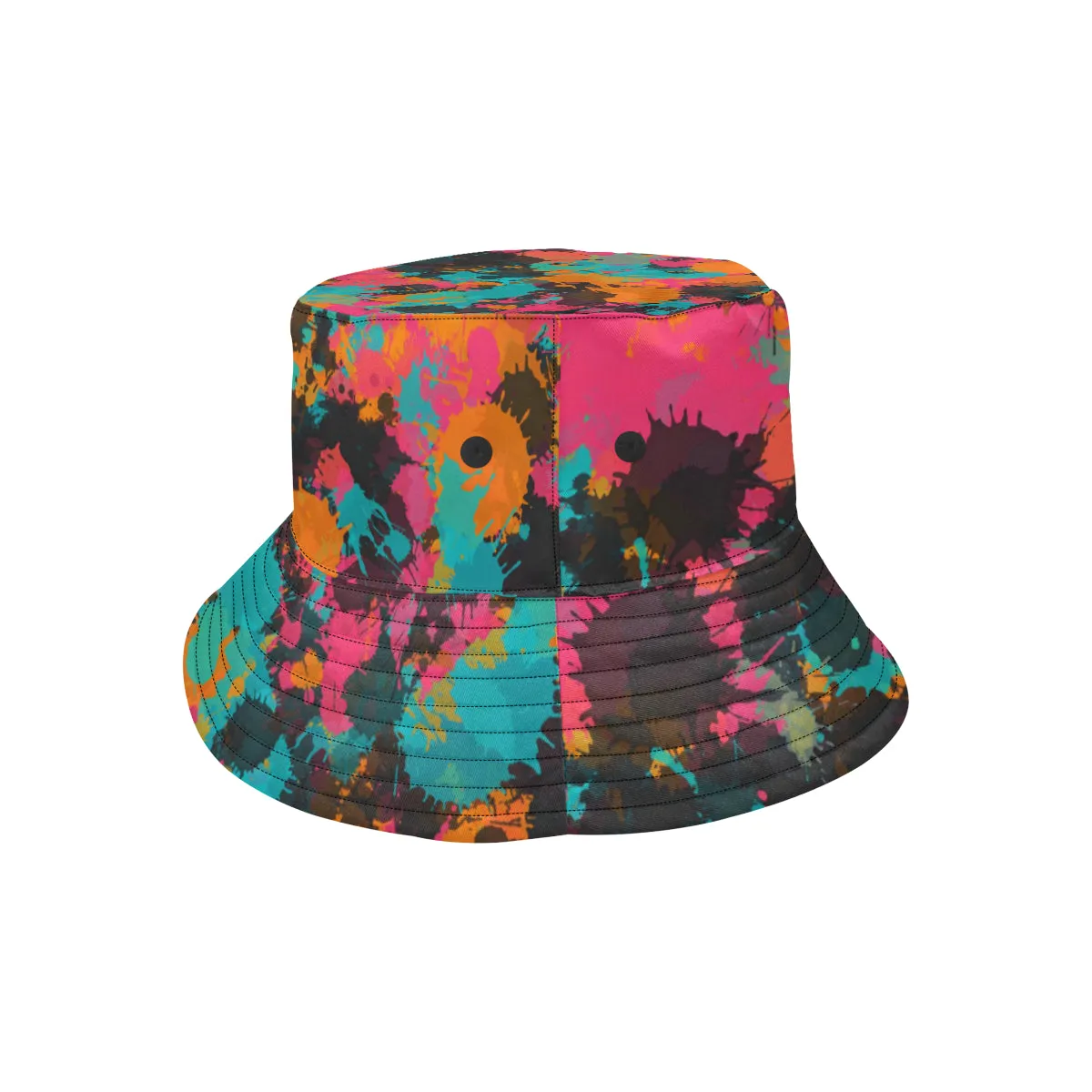 Fiesta Colors Bucket Hat | UV Blacklight Reactive Paint Splatter