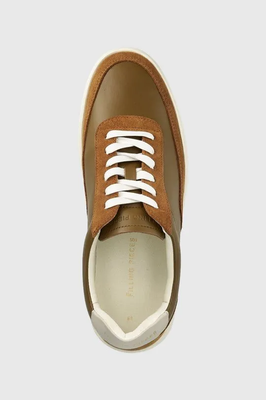 Filling Pieces leather sneakers Mondo Mix brown color 46725071268