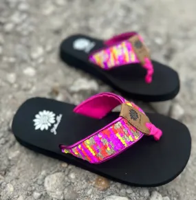 Flant Fuchsia Sparkly Sandal