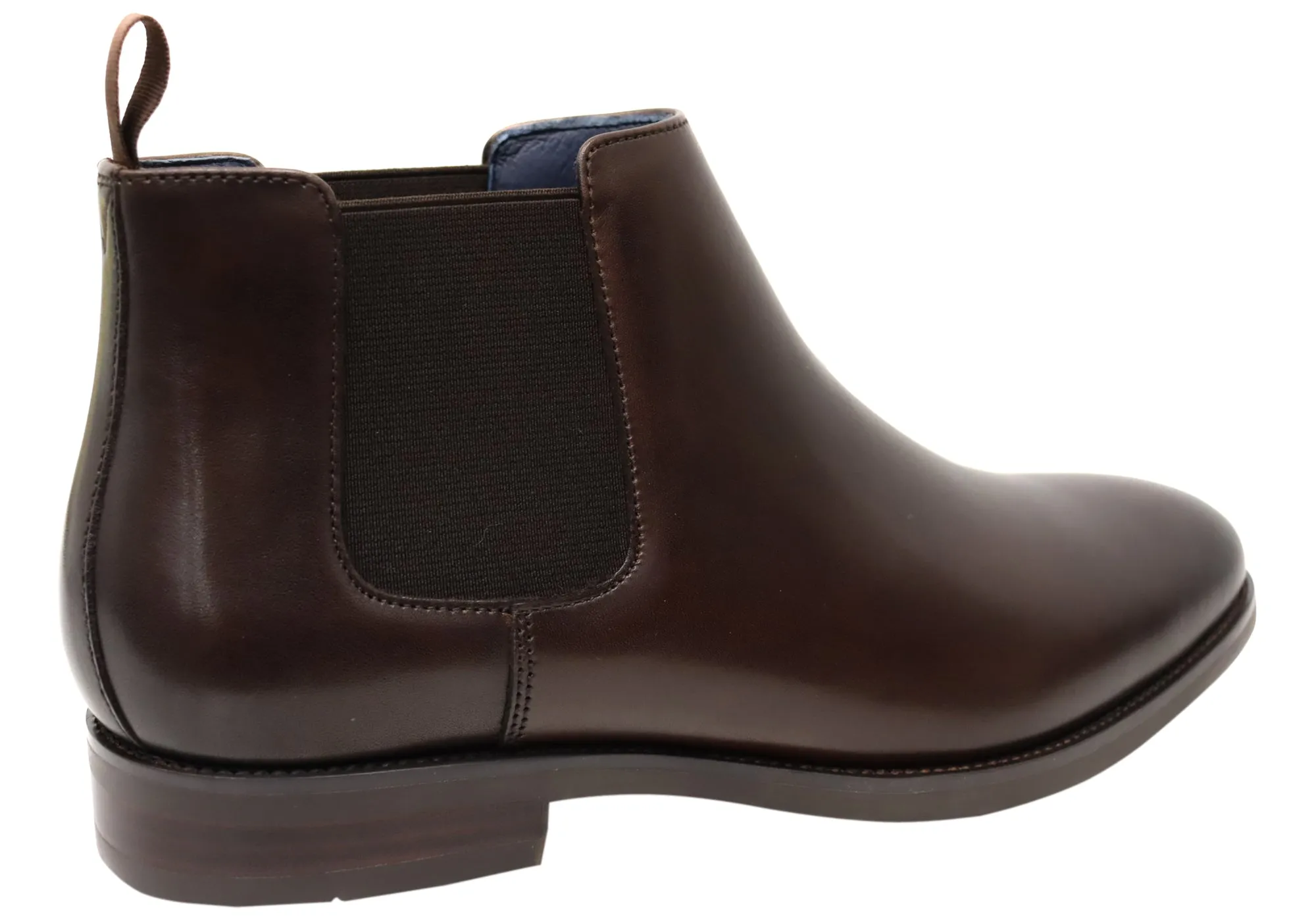 Florsheim Mens EEE Triple Wide Leather Ceduna Plain Toe Chelsea Boots