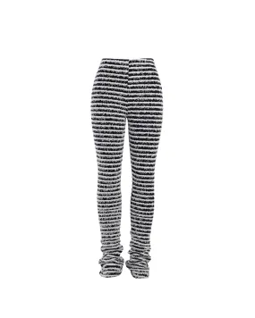 Fuzzy Knit Stacked Pant - Google SEO friendly result: Cozy Stacked Knit Pants