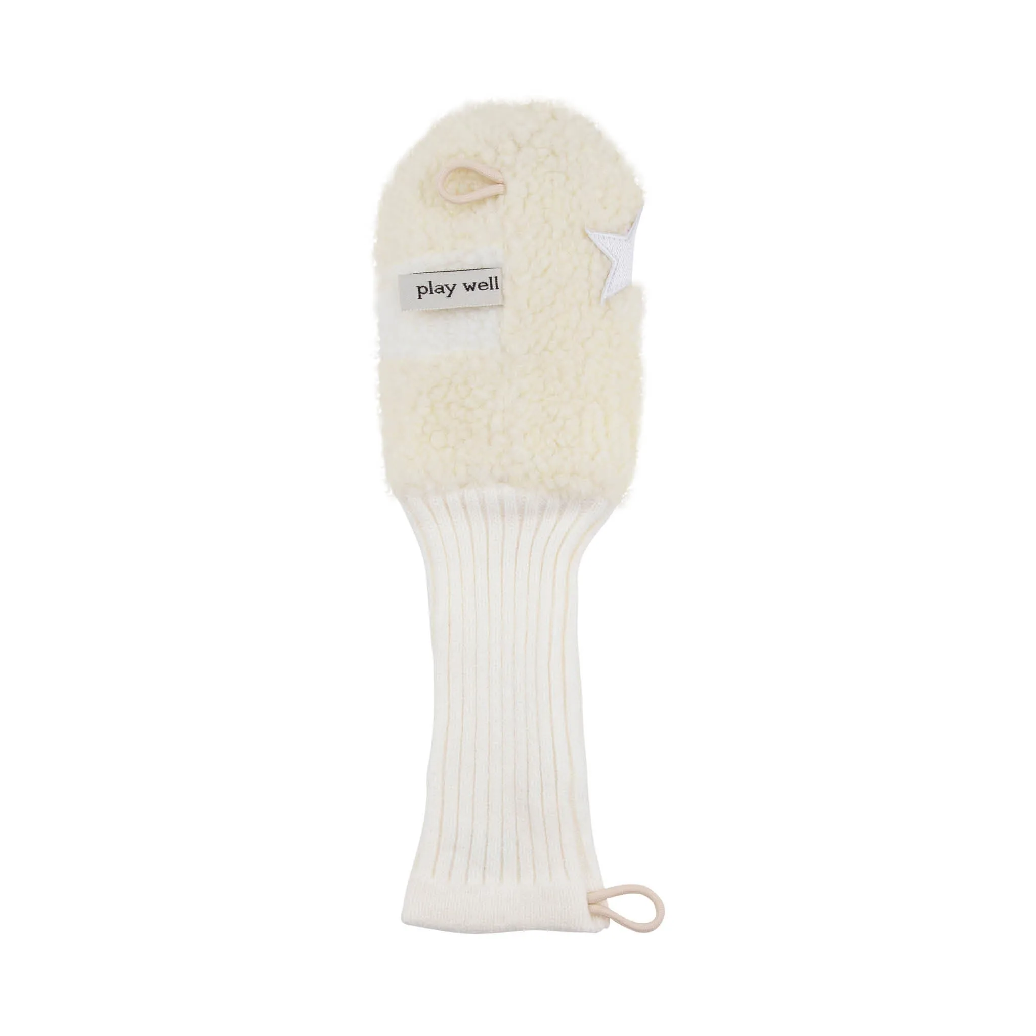 Golf Driver Headcover - Cream/Off White Star Logo