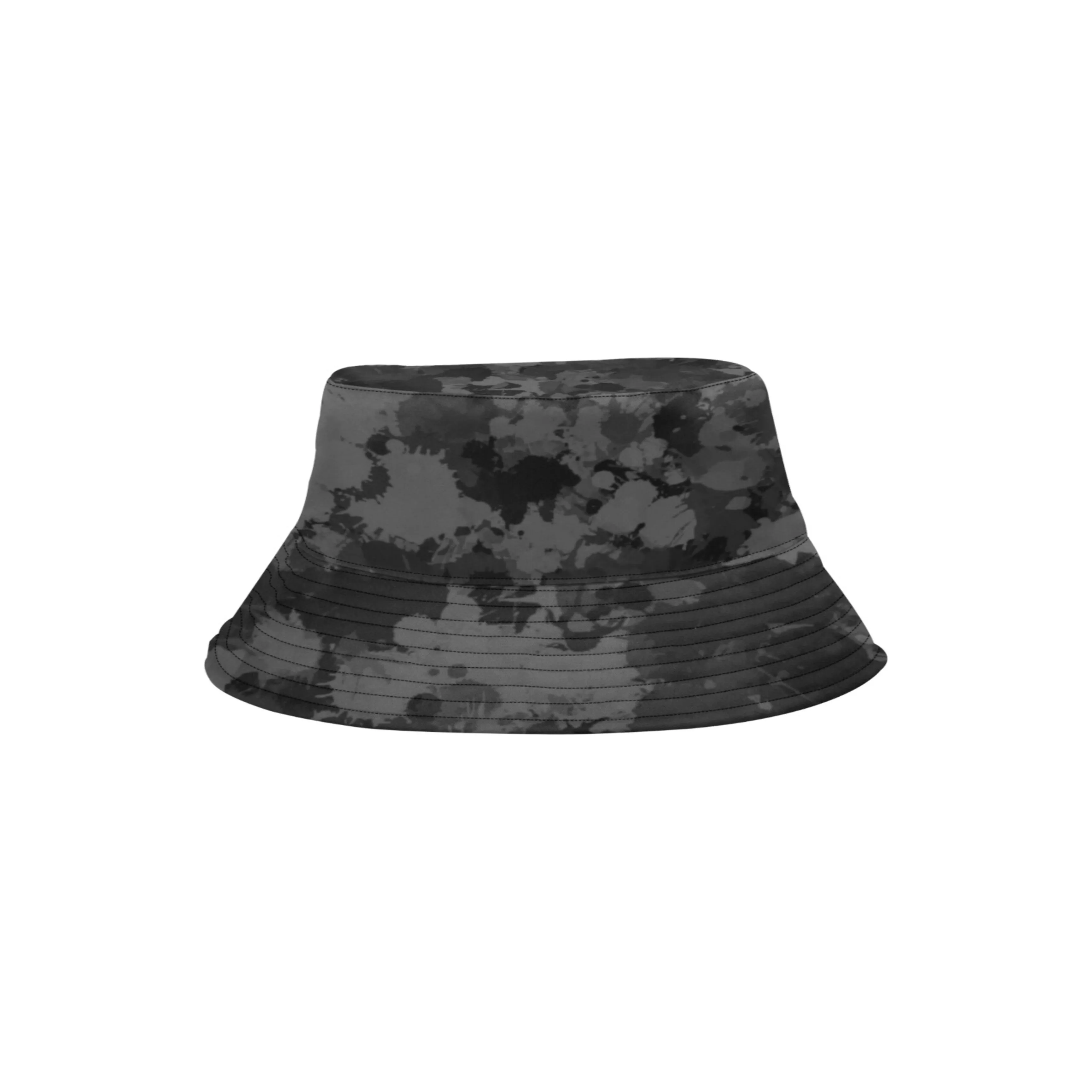 Grey and Black Paint Splatter Bucket Hat - Shop Now