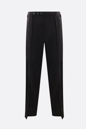 Hassel beaded twill cropped pants