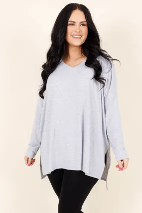 Heather Grey Top