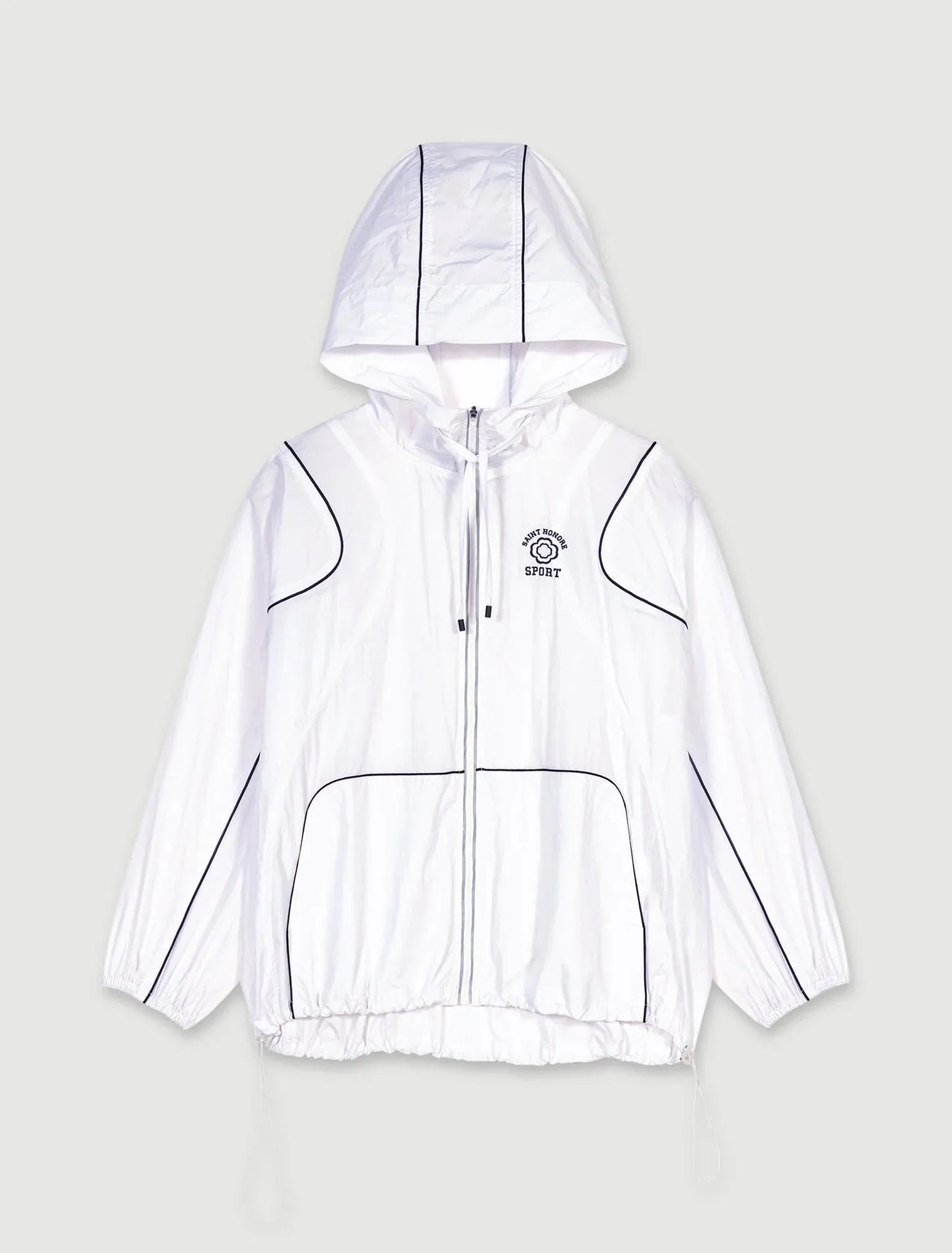 Hooded windbreaker