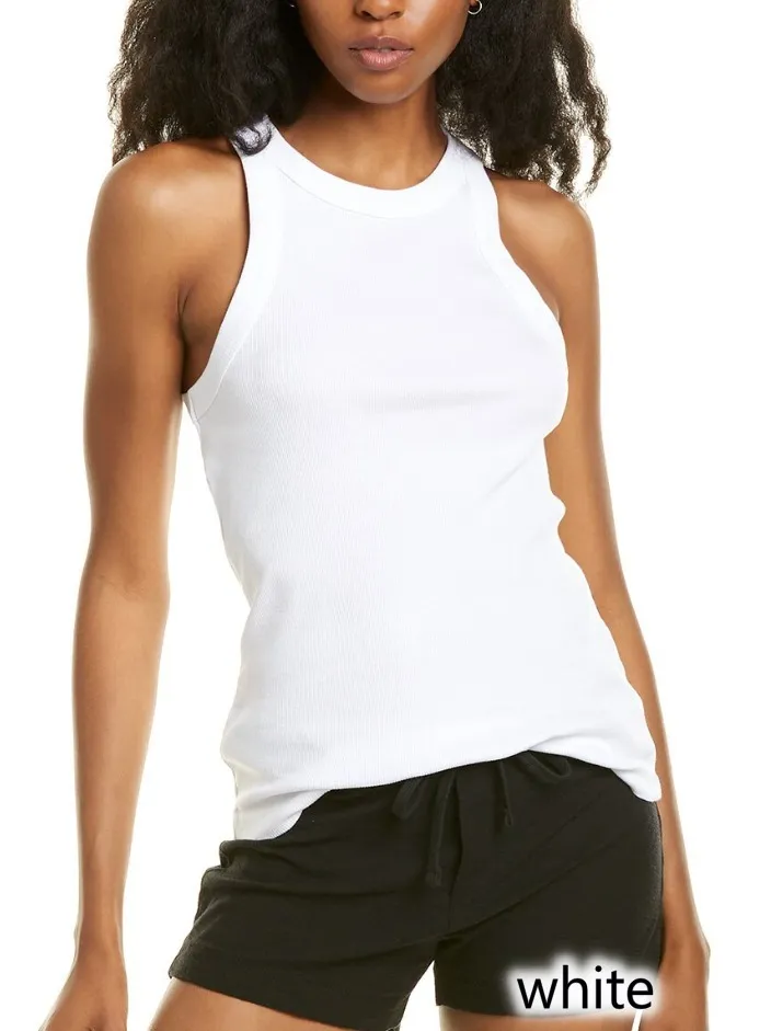 James Perse Rib U-Neck Cotton Tanks & Camisoles