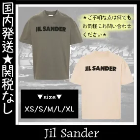 Jil Sander  |Crew Neck Unisex Street Style U-Neck Cotton Short Sleeves