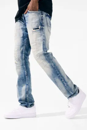 Jordan Collins Men's Blue Ripped Jeans Studio