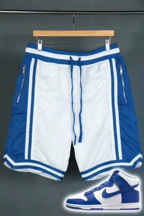 Jordan Craig 8902SA Durham Basketball Shorts White Royal