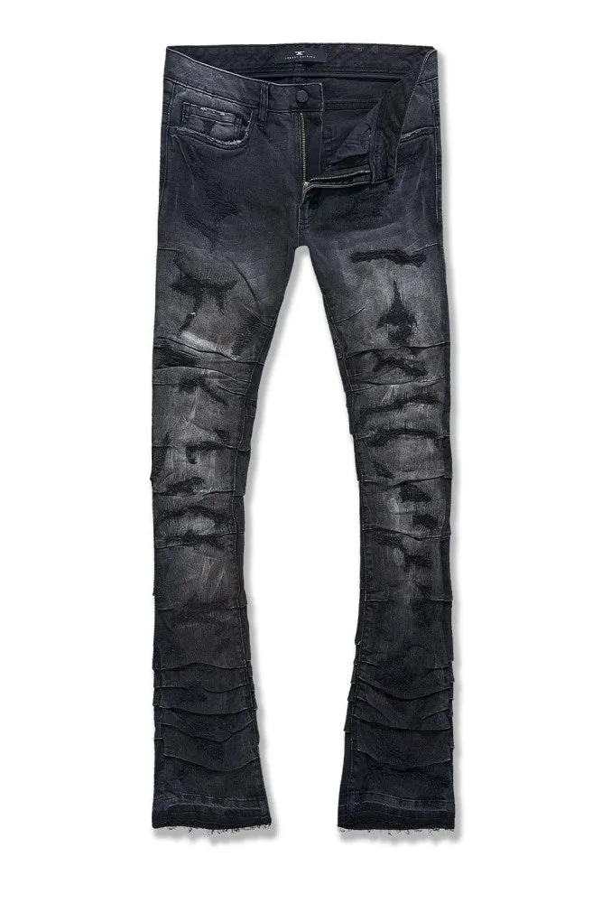 Jordan Craig Black Shadow Men's Jean Pant with Pleated Side Seam