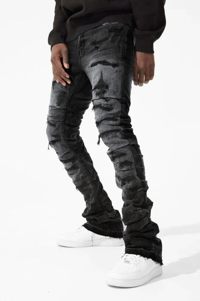 Jordan Craig Black Shadow Men's Jean Pant with Pleated Side Seam