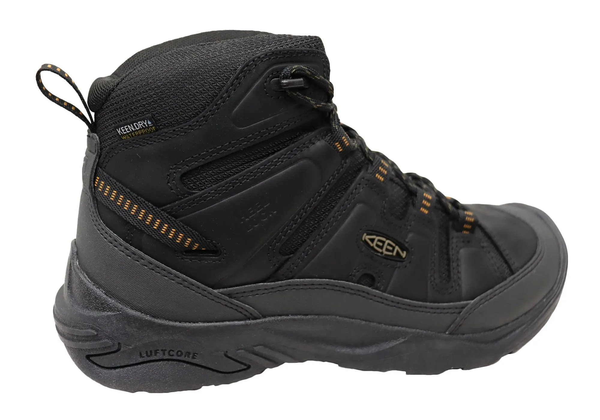 Keen Mens Comfortable Circadia Mid Waterproof Hiking Boots