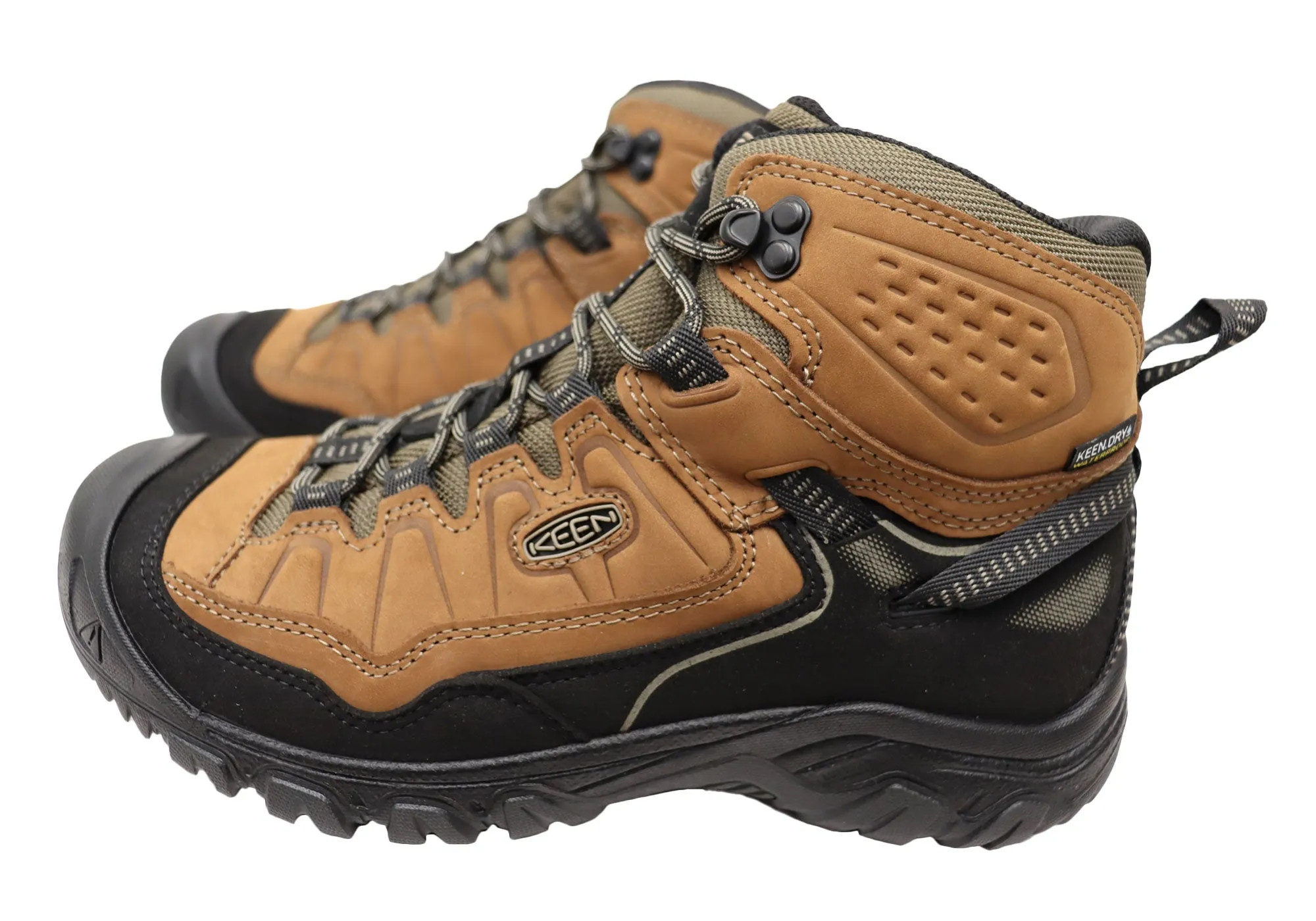 Keen Mens Comfortable Targhee IV Mid Waterproof Hiking Boots