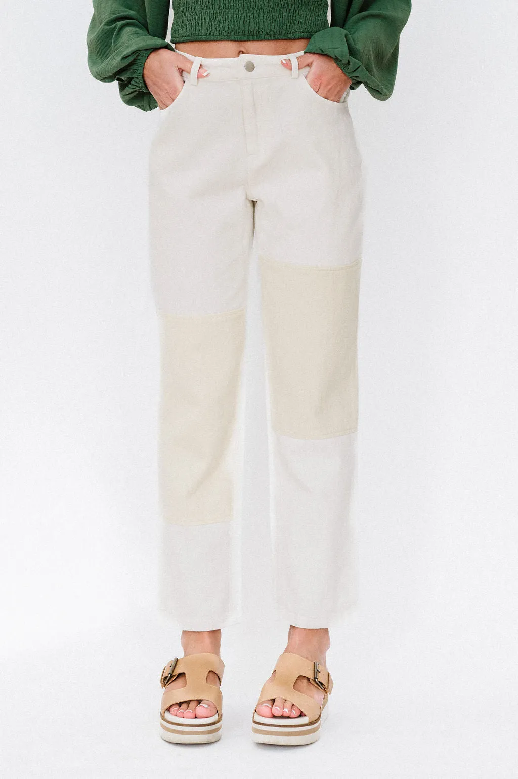 Kirsten Twill Color Block Pants