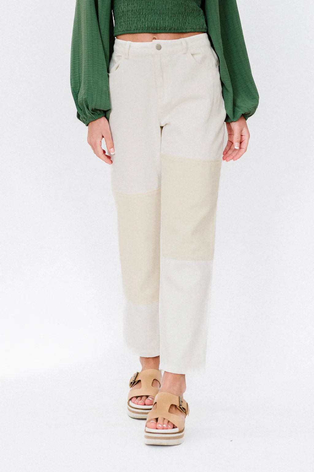 Kirsten Twill Color Block Pants