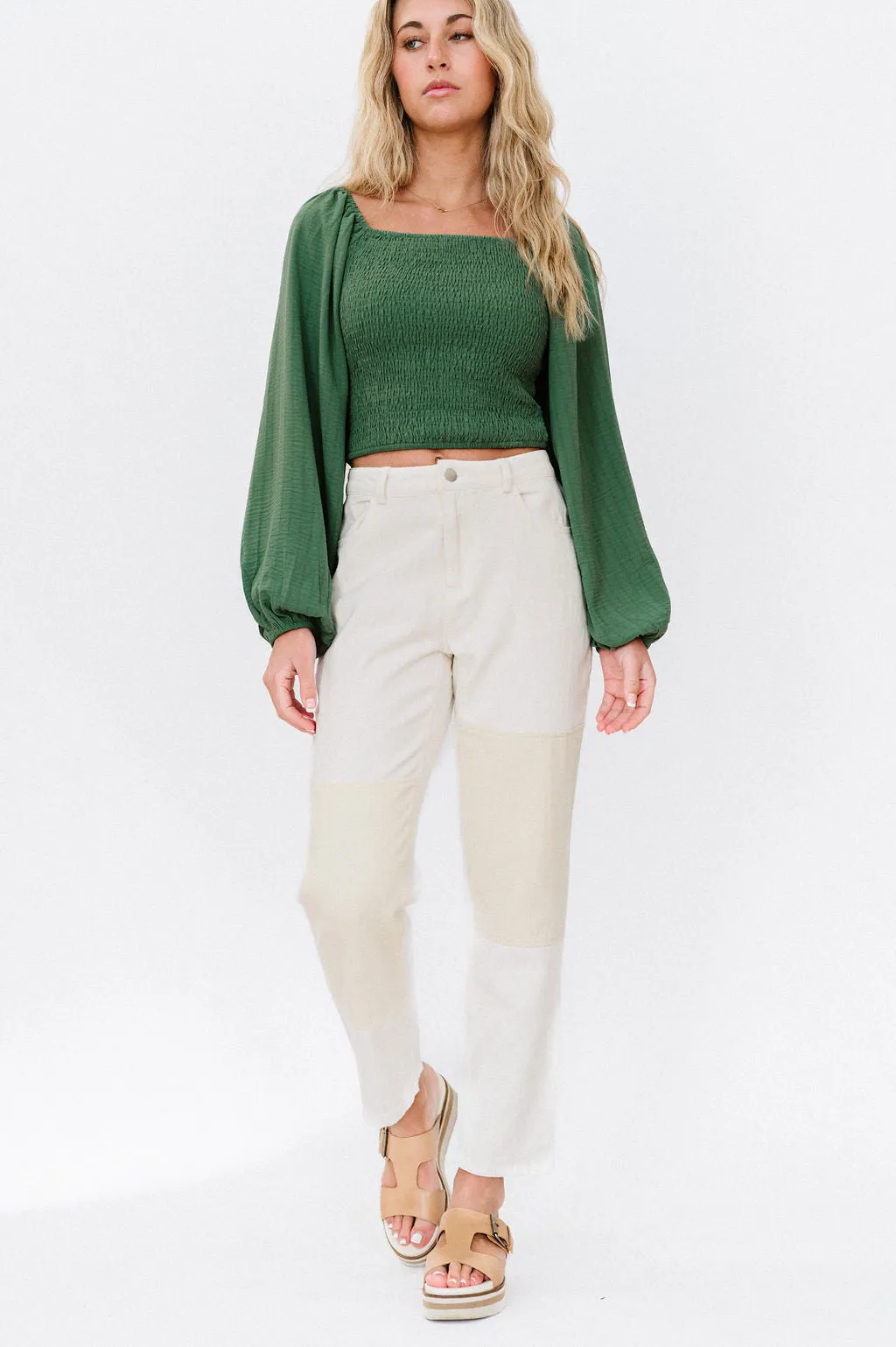 Kirsten Twill Color Block Pants