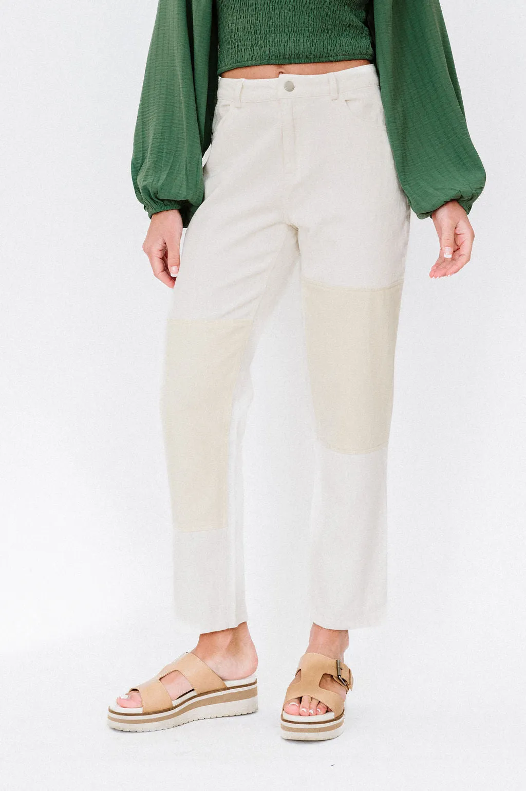 Kirsten Twill Color Block Pants