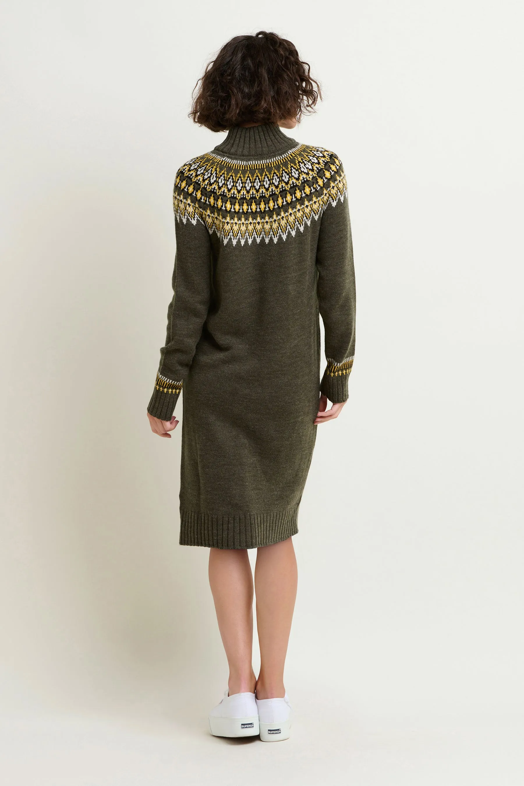 Knitted Roll Neck Dress