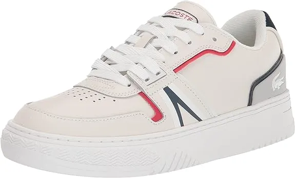 Lacoste Men's L001 White Navy Red Sneaker.