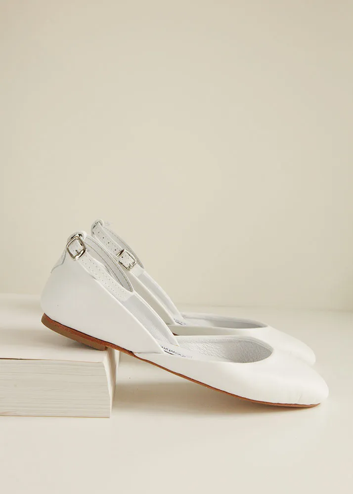 Luna Ballet Flats | Lilly White | Buy Online