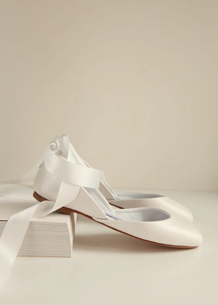 LUNA Ballet Flats - Pearl Ivory Special Edition