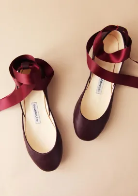 Luna Bordeaux Ballet Flats - Shop Now!