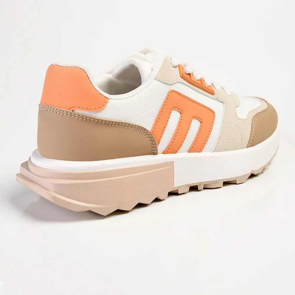 Madison Hera Sneaker - Tan Beige Pink.