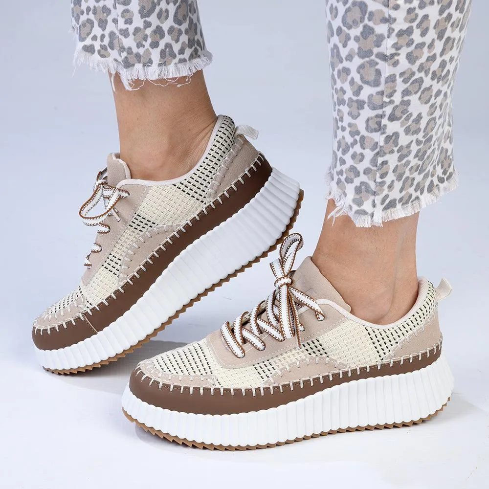 Madison Stitch Beige Multi Sneaker.